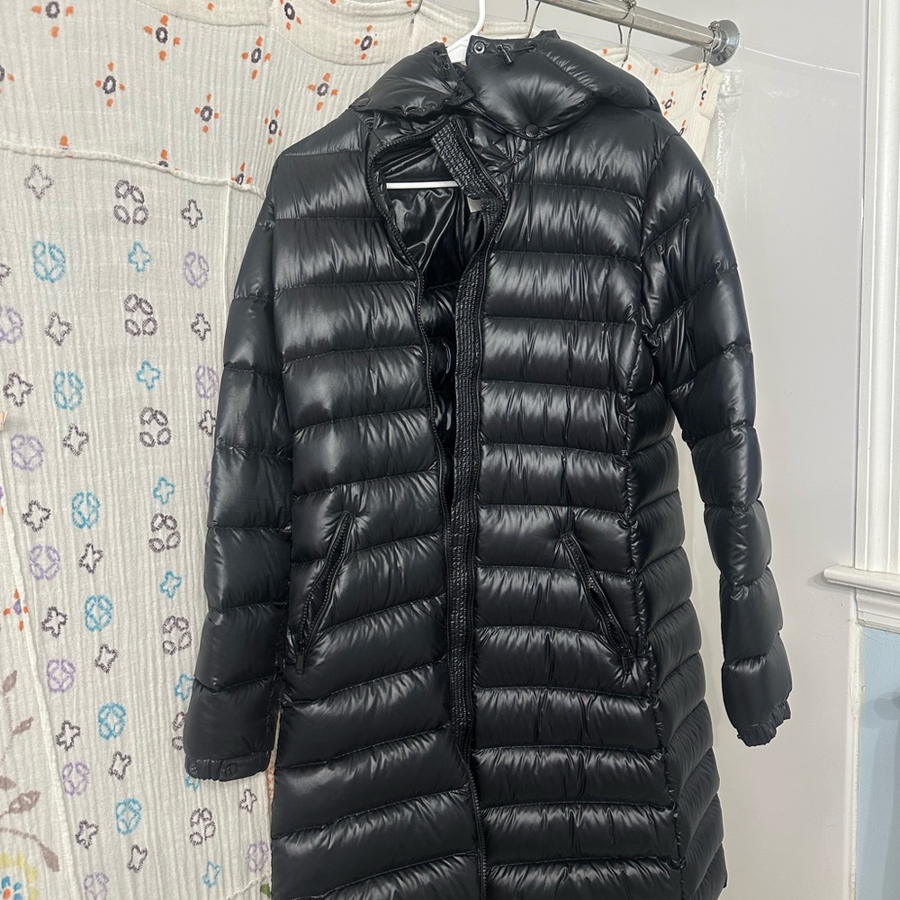 Aritzia Glossy Hudson Babaton Long Puffer Coat